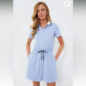 Tuckernuck Light Blue Short Sleeve Alcott Golf Dress